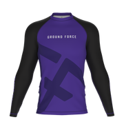 Ground Force Rank Rashguard V2 - Long Sleeve XS Purple