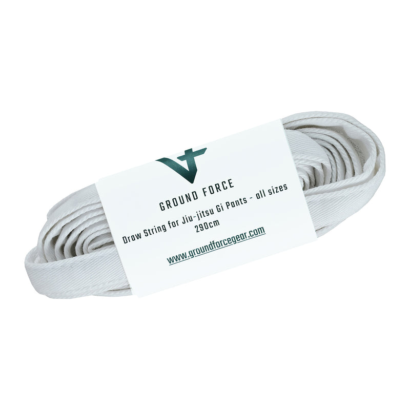 BJJ Pants Draw String - Flat White