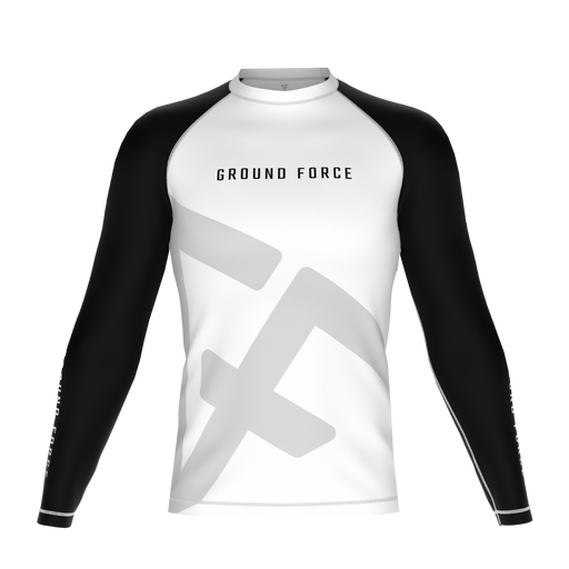Ground Force Kids Rashguard V2 - Long Sleeve White