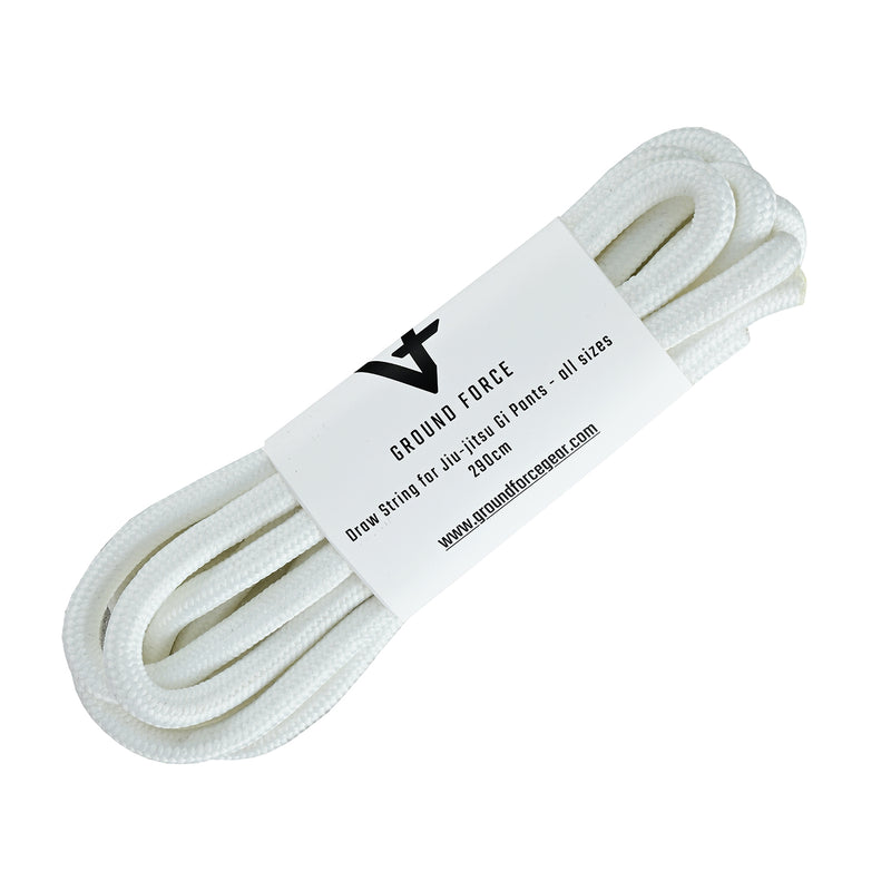 BJJ Pants Draw String - Bungee White