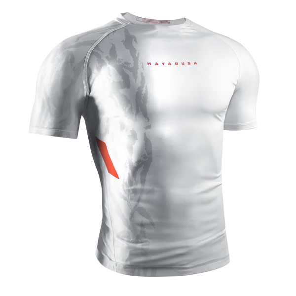 Hayabusa Men’s Apex Short Sleeve Rash Guard White