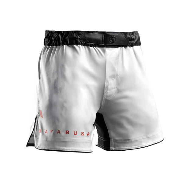 Hayabusa Men’s Apex Mid-Thigh Fight Shorts White