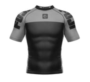 Fuji Sports Kids Competition Ranked SS Rashguard Grey