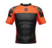Fuji Sports Kids Competition Ranked SS Rashguard Orange