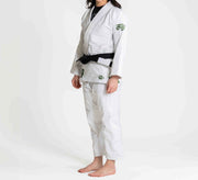 Fuji Sports Womens Flow-Tech BJJ Gi White/Green