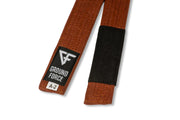 Ground Force Gi Material Premium BJJ Belt Brown