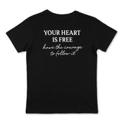 Ground Force Follow Your Heart T-Shirt - Black 2XL
