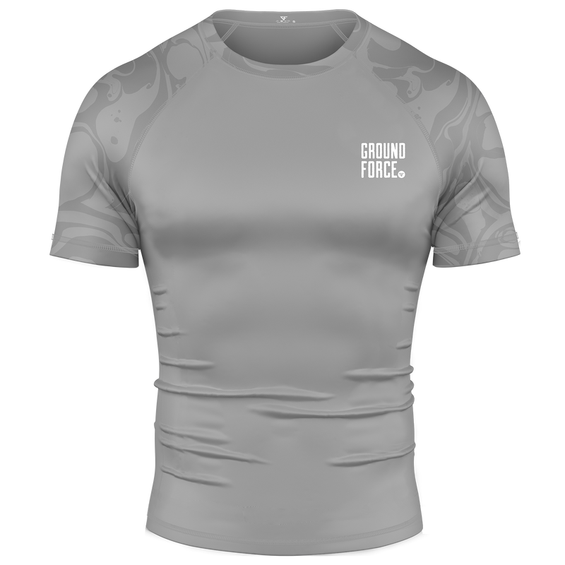 Ground Force Wolf Rashguard Grey - Short Sleeve XXL