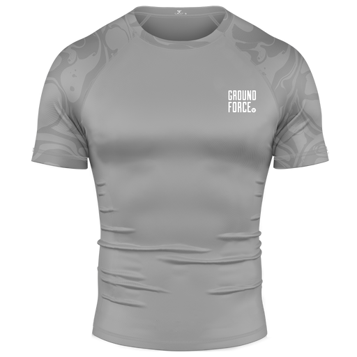 Ground Force Wolf Rashguard Grey - Short Sleeve XXL