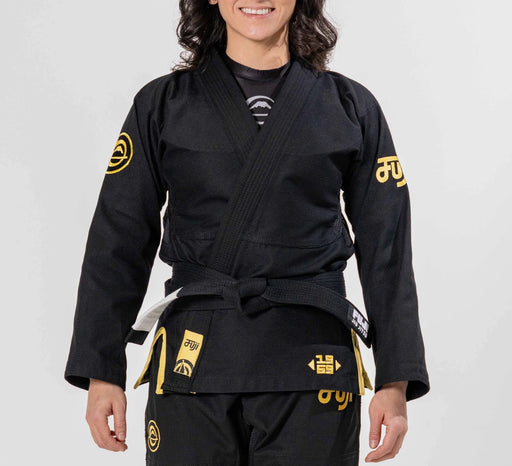 Fuji Sports Womens Flow-Tech BJJ Gi Black/Gold