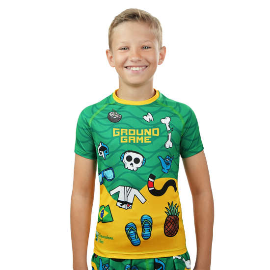Ground Game - Kids Rashguard Copacabana Short Sleeve