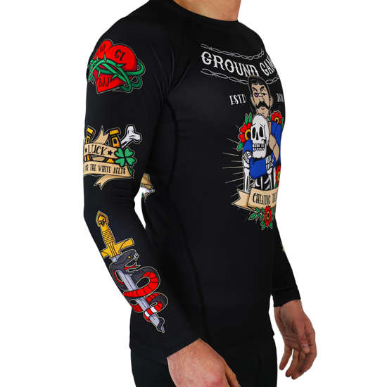Ground Game Rashguard Oldschool Long sleeve