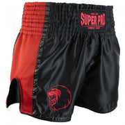 Super Pro Combat Gear Thai en Kickboksshorts Black & Red