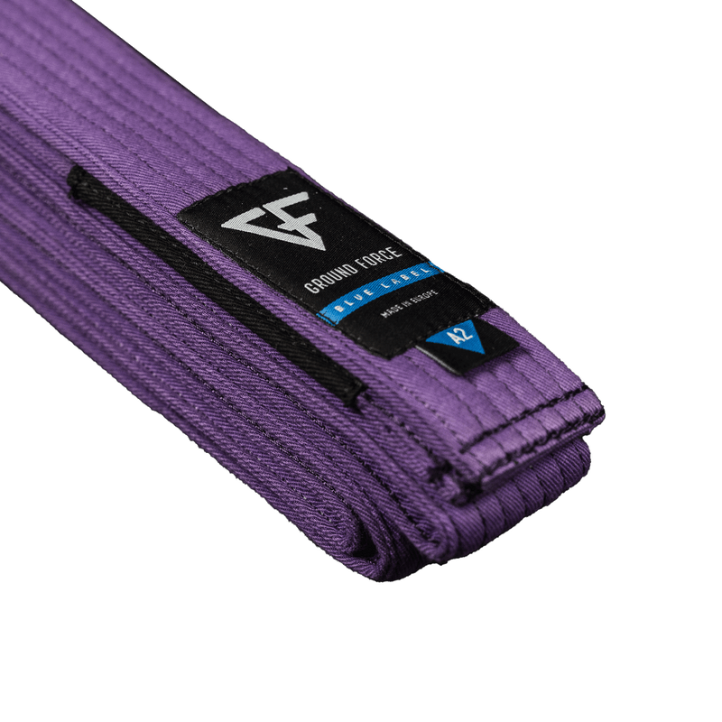 Ground Force Blue Label BJJ Belt A0 Purple