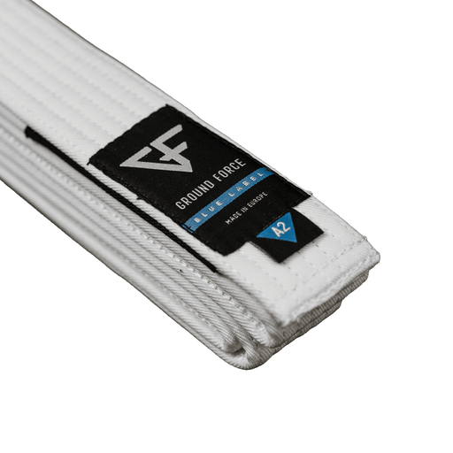 Ground Force Blue Label BJJ Belt A0 White