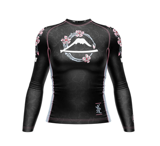 Fuji Womens Blossom Rashguard Black & Pink