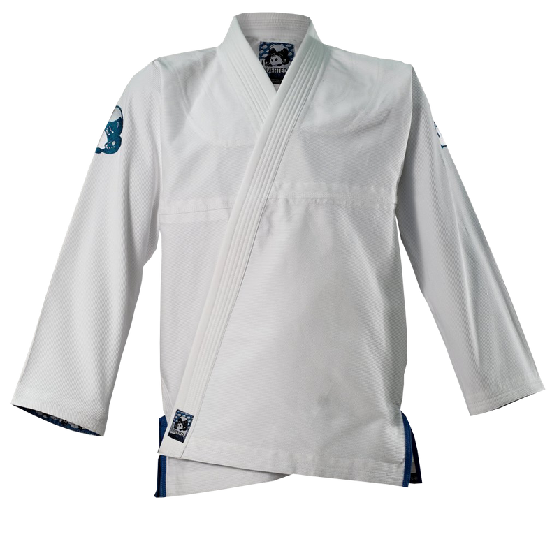 Inverted Gear Light Pearl Weave BJJ A5 White