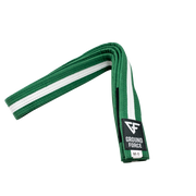 Ground Force Kids BJJ Belt Green & White
