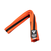 Ground Force Kids BJJ Belt Orange & Black