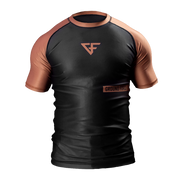Ground Force Rank Rashguard Short Sleeve Brown
