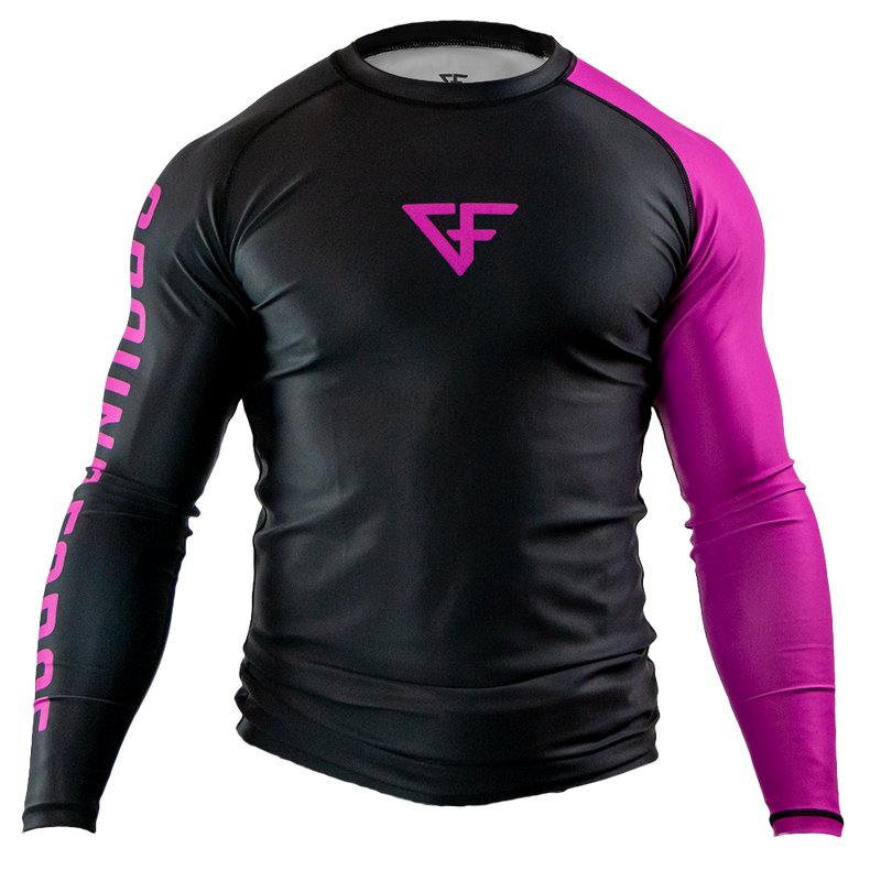 Ground Force Rank Rashguard Long Sleeve Purple