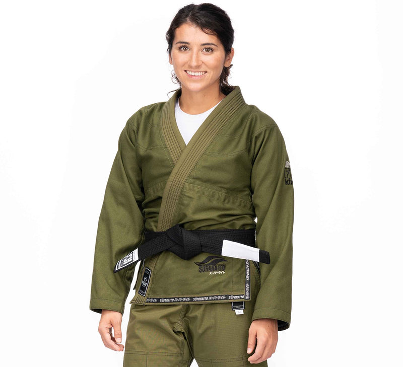 Fuji Suparaito Women's BJJ Gi Olive Green