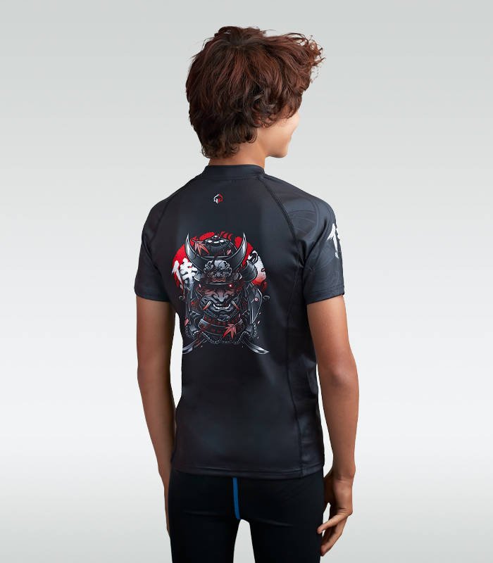Ground Game Samurai 2.0 Kids Rashguard Short Sleeve 158 cm